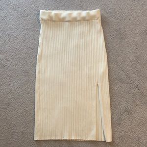 Just Fab Cream Skirt